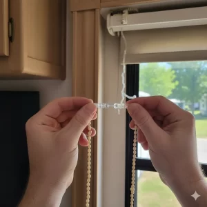 RV Roller Blind Chain Is Broken