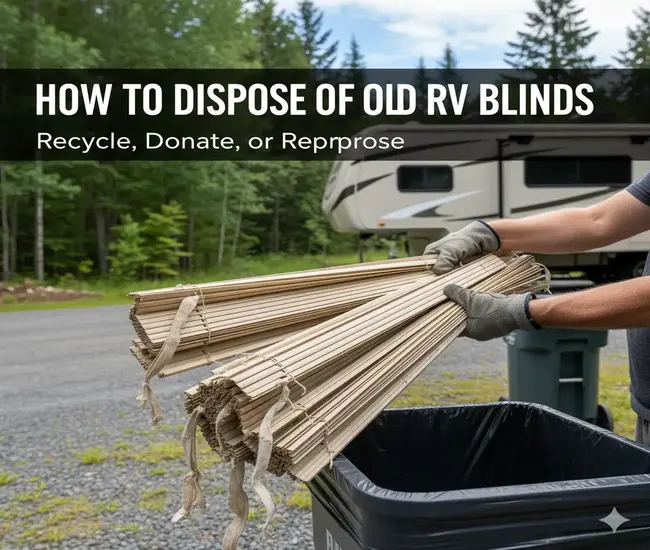 How to dispose of Old RV Blinds