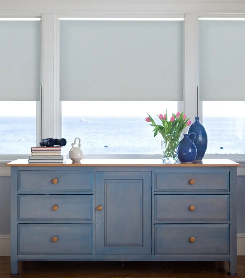 Diamond RV Roller Shades Light Filtering Motorized 