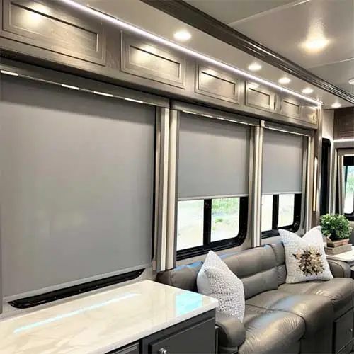 Platinum RV Roller Shades Blackout - Grey