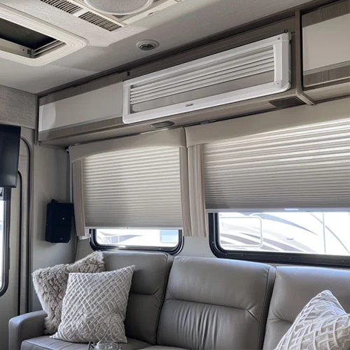 Blackout Top Down RV Shades Onyx