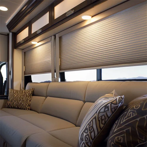 Motorized Diamond RV Cordless Cellular Shades