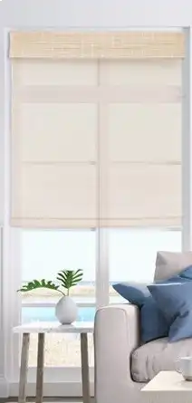 Platinum Cordless Woven Wood Shades