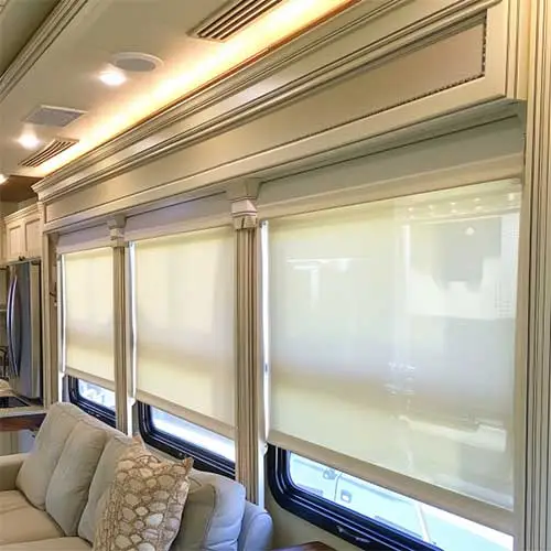 Diamond RV Roller Shades Light Filtering - White